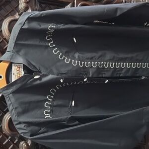 Authentic Vaquera Tejas Made in Mexico vintage men's button down western shirt